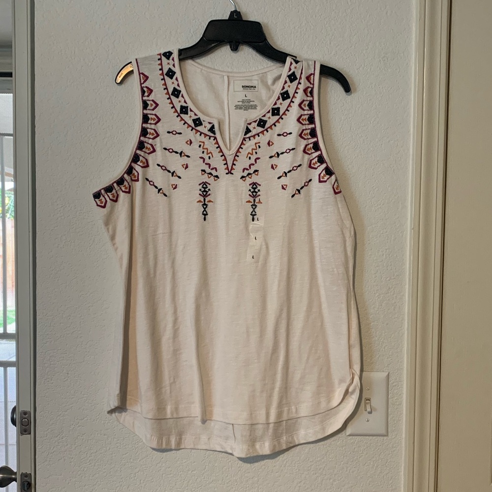 Cream color tank top